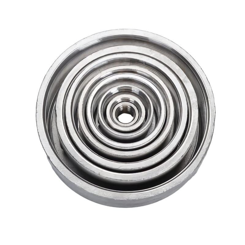 Coulage d'investissement en acier inoxydable Les capuchons d'extrémité ont un fil féminin