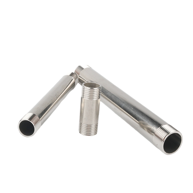 Mamelon fileté SCH 40 en acier inoxydable