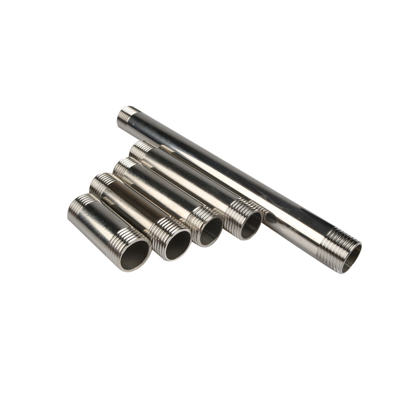 Mamelon fileté SCH 40 en acier inoxydable