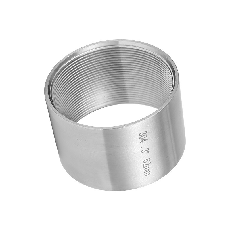 Class 150 Cast 304 Acléments en acier inoxydable Half Coupling NPT Tiped Pipes