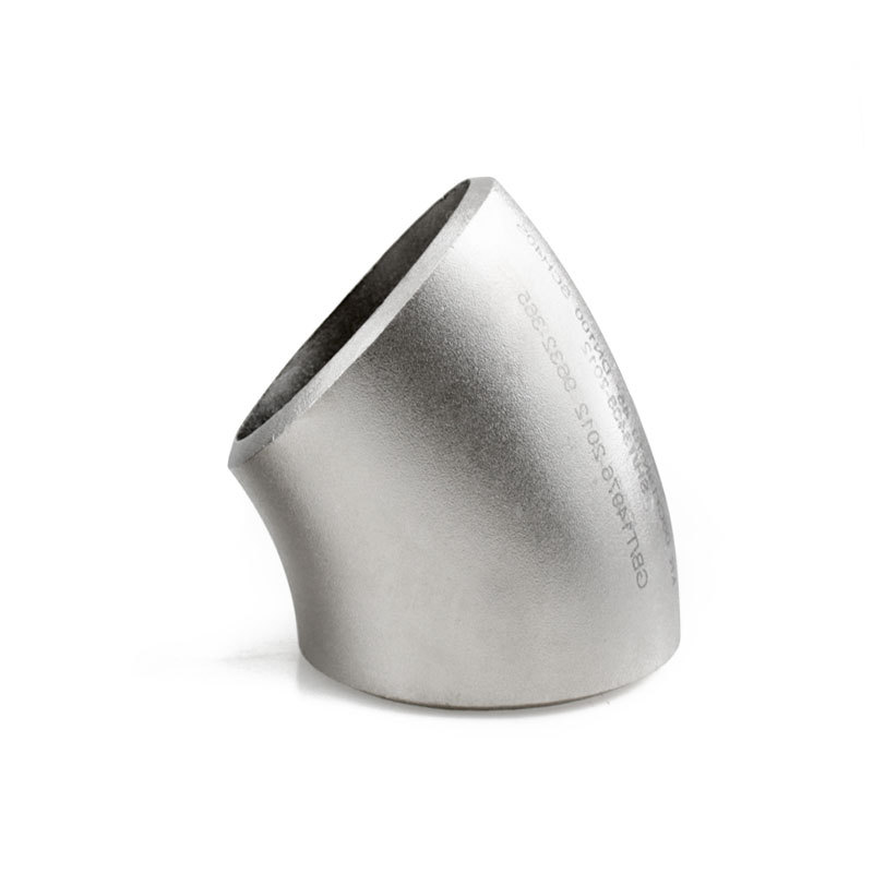 Elbow 45 ° Butt Butt 40S 316 raccords de tube en acier inoxydable sûr et sans fuite